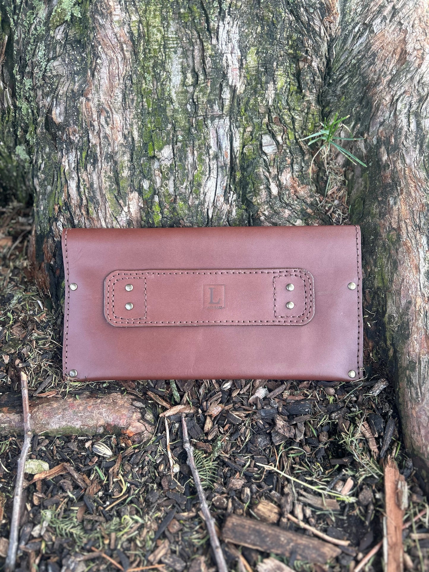 The Rectangular Enve (Clutch): Brown