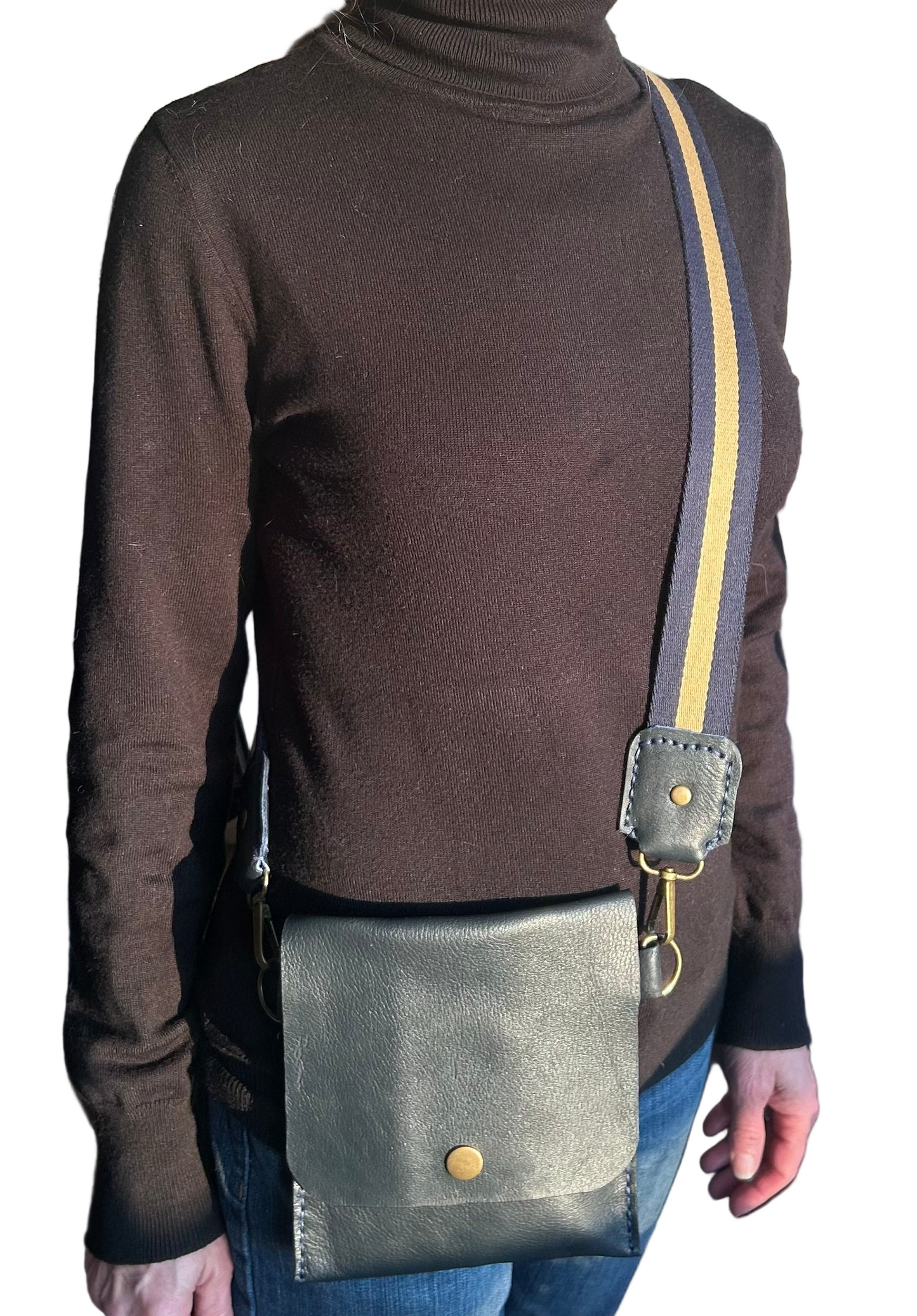 The Everyday Crossbody with Adjustable Strap - Blue