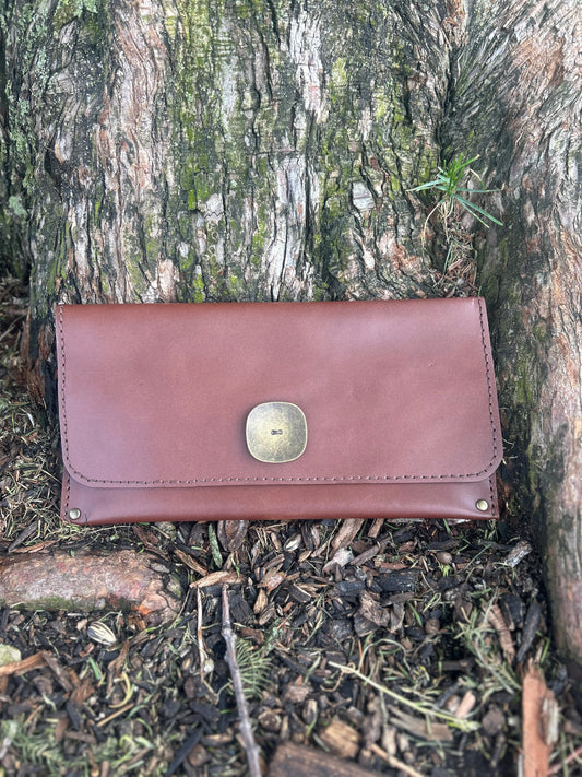 The Rectangular Enve (Clutch): Brown
