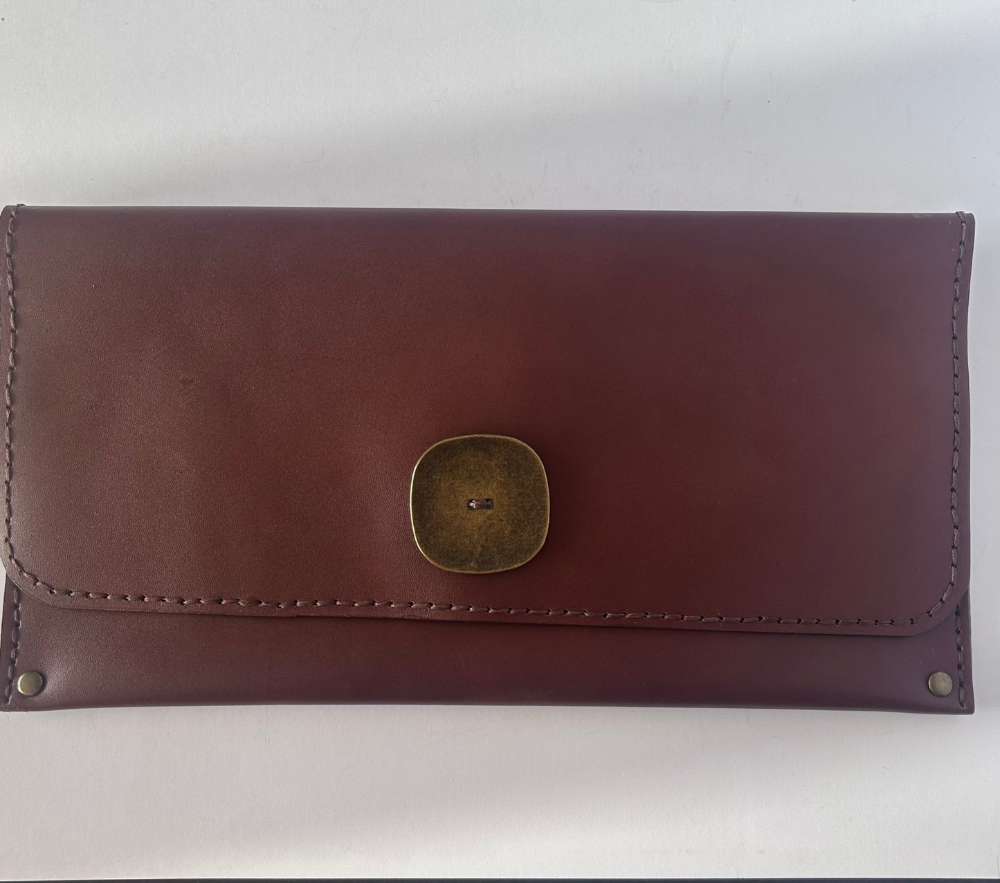 The Rectangular Enve (Clutch): Brown