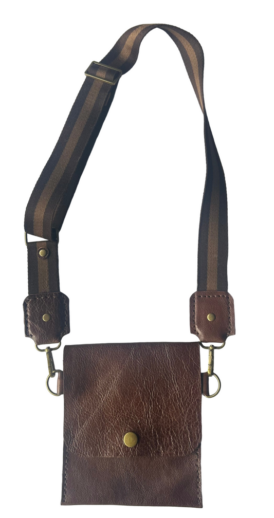 The Everyday Crossbody with Adjustable Strap - Brown