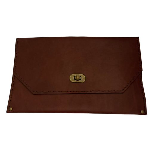 The Square Enve Clutch: Brown