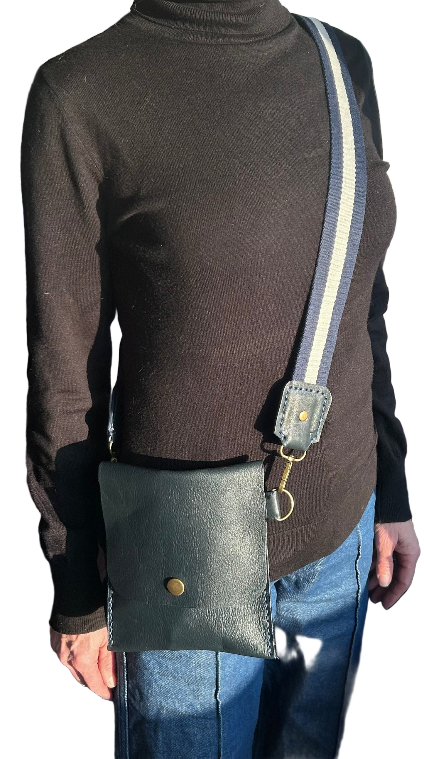 The Everyday Crossbody with Adjustable Strap - Blue