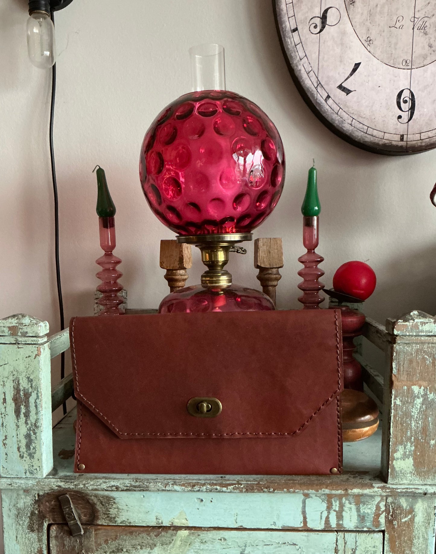 The Square Enve Clutch: Brown