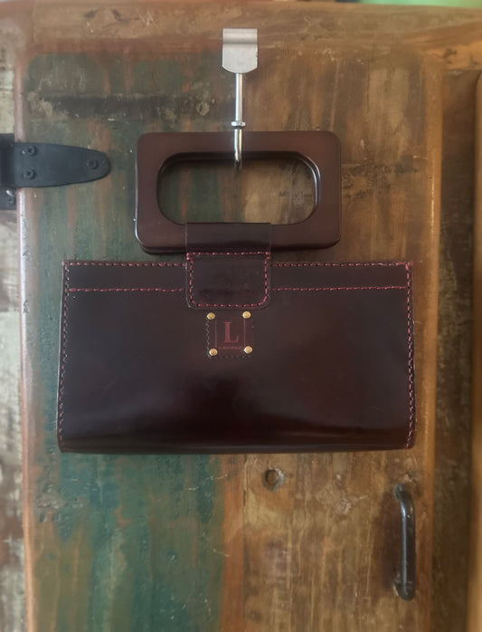 Rectangular “U” with Wooden Handles (eggplant)